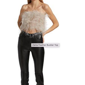 LaMarque Ostrich Feather Top XS - Feather Pink